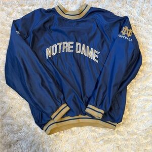 Vintage Notre Dame Fighting Irish Jacket Mens XL Reebok Windbreaker Pullover 90s